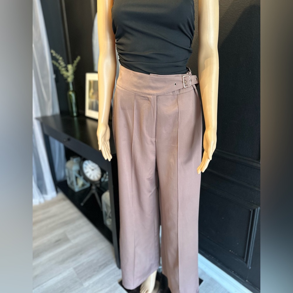 Wide leg mocha pants - Picture 6 of 6